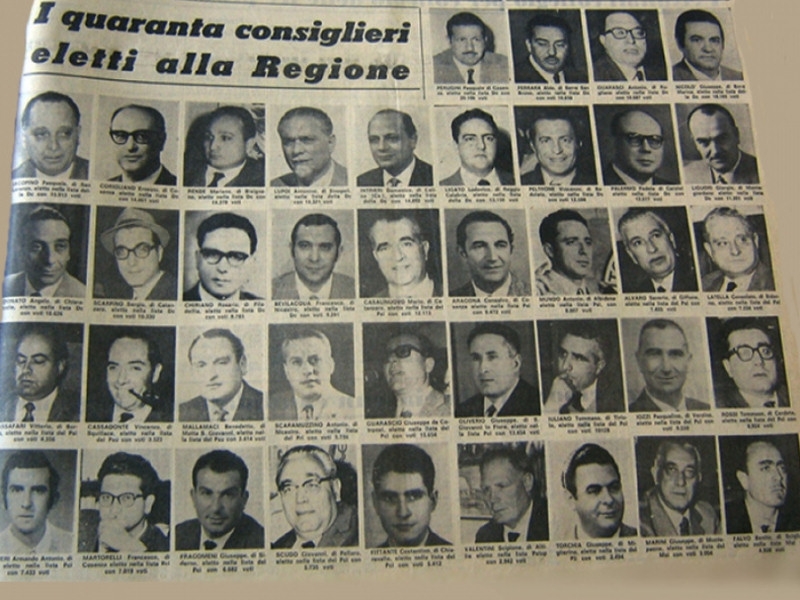 Correva l&#039;anno 1970, il 7-8 giugno venivano eletti i primi quaranta consiglieri regionali della Calabria