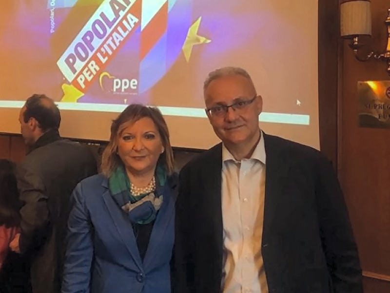 Delly Fabiano e Mario Mauro