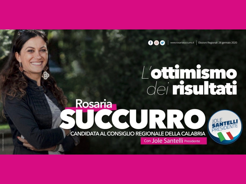 Regionali 2020 - Rosaria Succurro: &quot;Immaginare un cambiamento simile per la nostra Regione è possibile con Jole Santelli&quot;