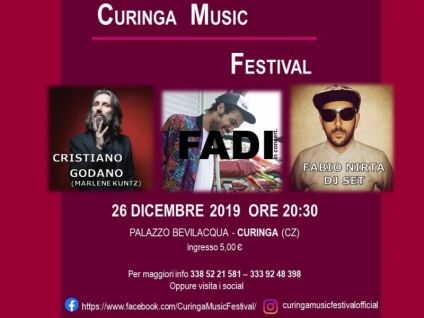 26 dicembre 2019 - Cristiano Godano (Marlene Kuntz) ospite del Curinga Music Festival