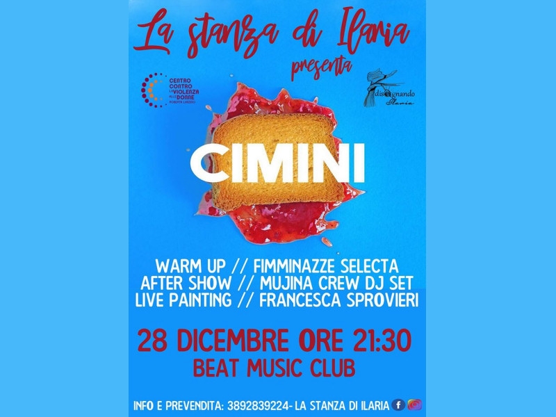 28 dicembre 2019 - &quot;La Stanza di Ilaria&quot; a sostegno del Centro antiviolenza Lanzino - Musica e arte al Beat music club di Cosenza
