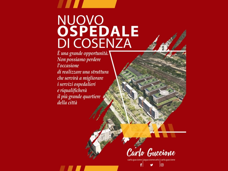 Carlo Guccione: “Il nuovo ospedale di Cosenza è una grande opportunità&quot;