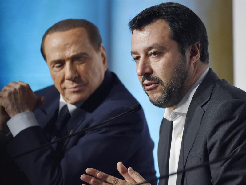 Silvio Berlusconi e Matteo Salvini