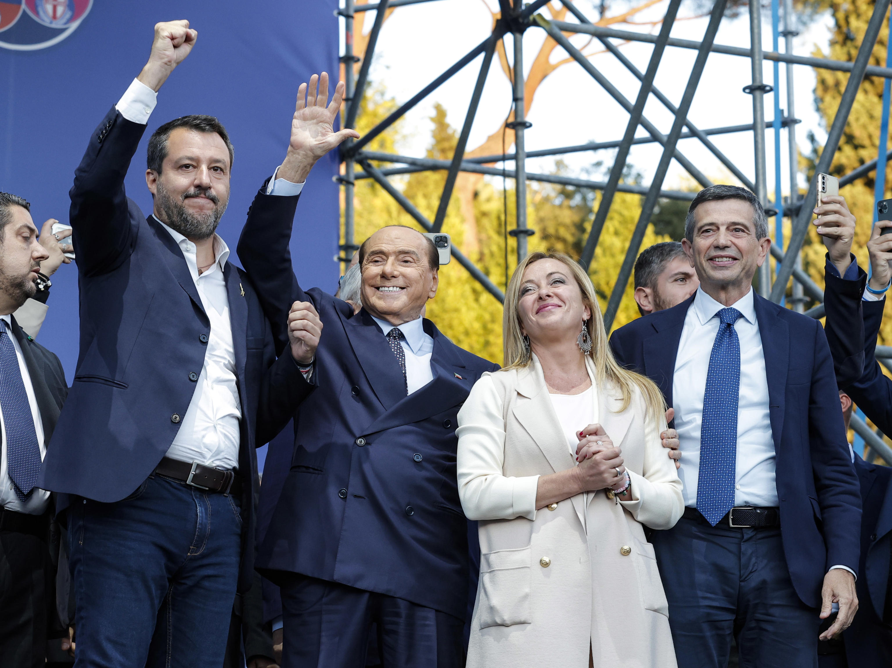 Berlusconi, Salvini, Meloni e Lupi