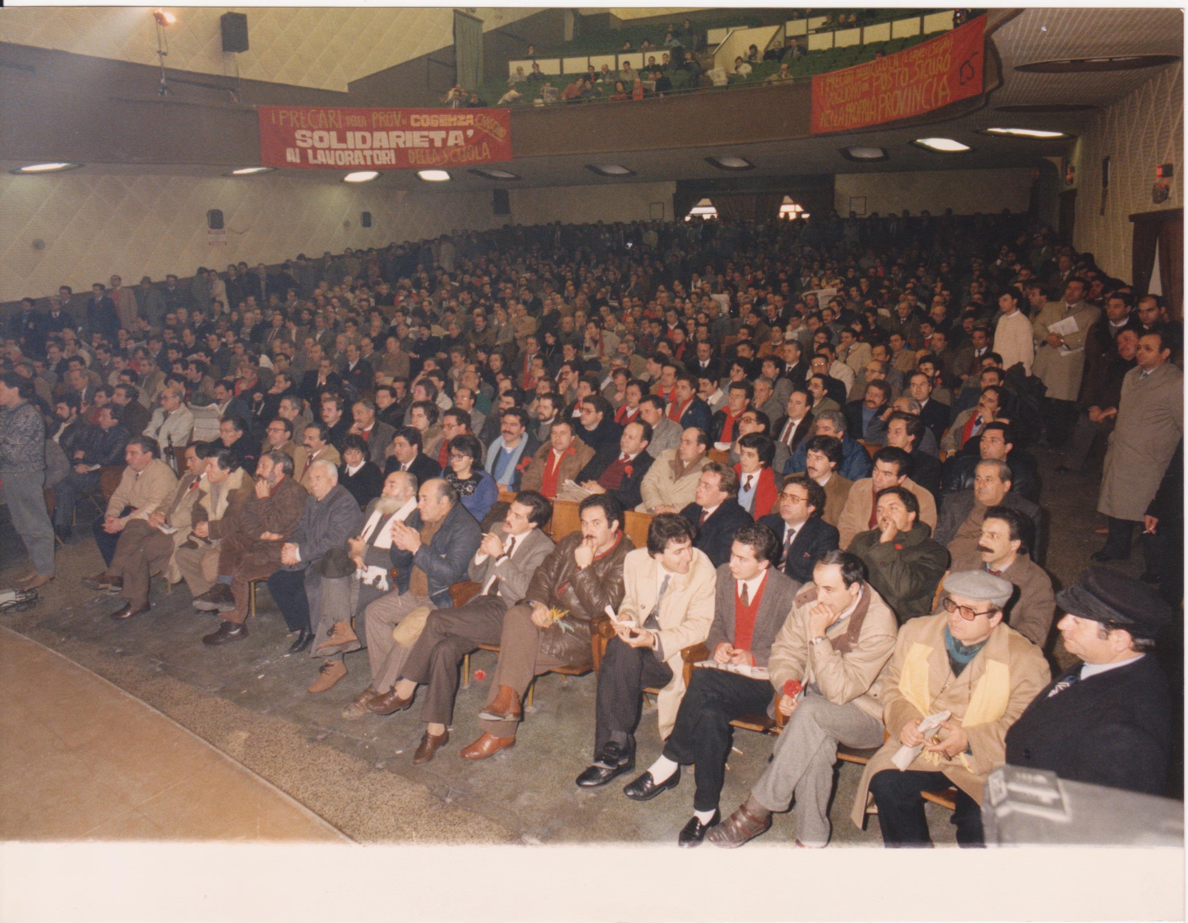 Congresso provinciale Psi - 1987 - Cinema Citrigno - Cosenza